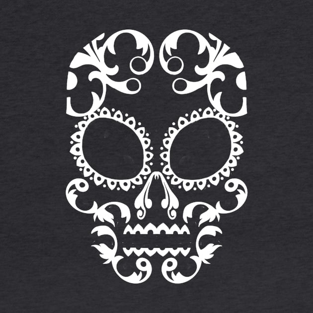 calavera - white by mattwongart